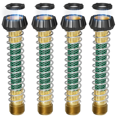 Garden Hose Extension Adapter, Diivoo Garden Hose Extender for Faucet Outdoor, RV Flexible Hose Kink Protector