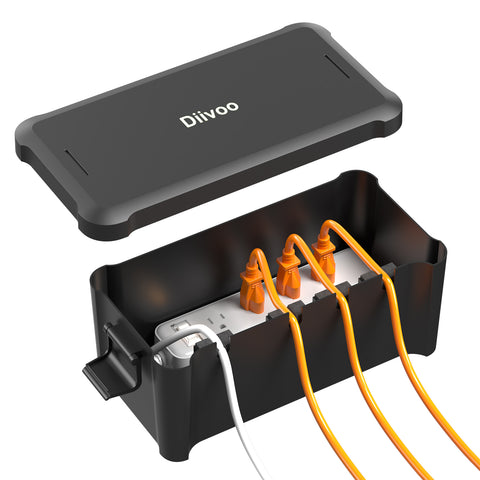 Diivoo Medium Outdoor Electrical Box Waterproof Medium （Black）