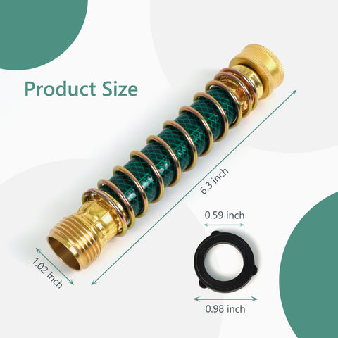 Garden Hose Extension Adapter 6.3 ", Diivoo Hose Extender for Faucet Outdoor