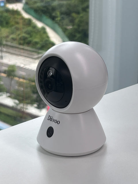 DIIVOO Baby Monitor: Wireless 360º HD + Night Vision