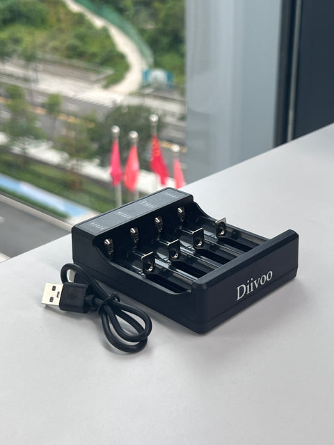 DIIVOO Smart 3.7V Li-ion Battery Charger (Lights/Fans)