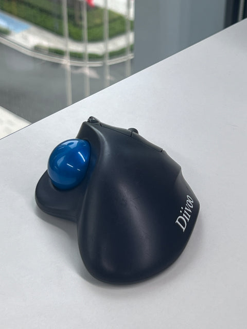DIIVOO Computer Peripheral: Wireless Ergonomic Trackball Mouse