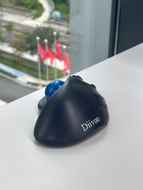 DIIVOO Computer Peripheral: Wireless Ergonomic Trackball Mouse
