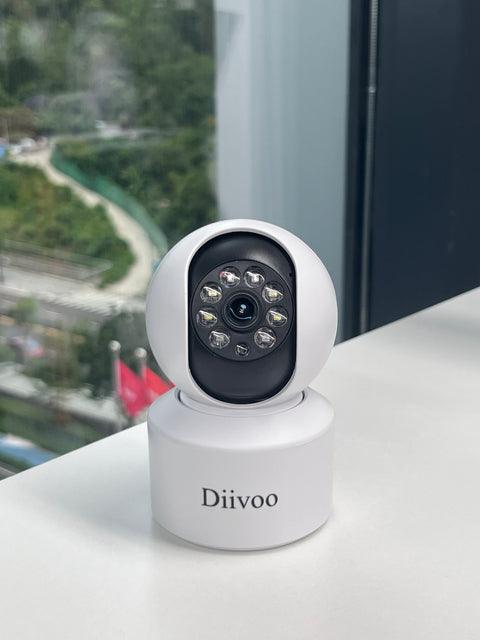 DIIVOO Plug & Play WiFi Motion Camera w/Alerts