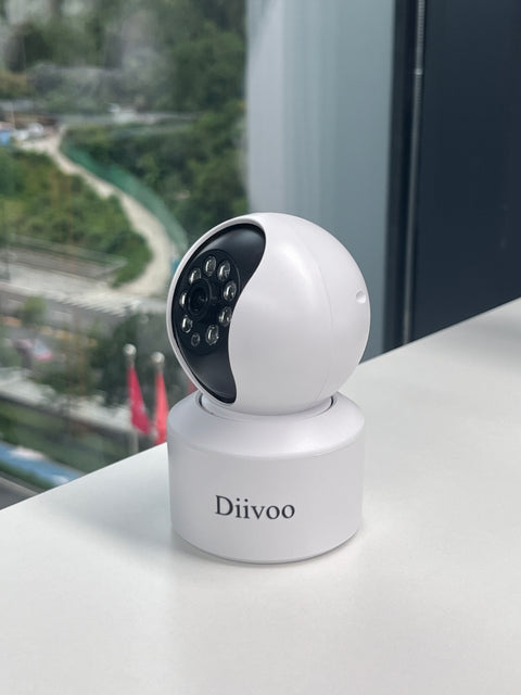 DIIVOO Plug & Play WiFi Motion Camera w/Alerts