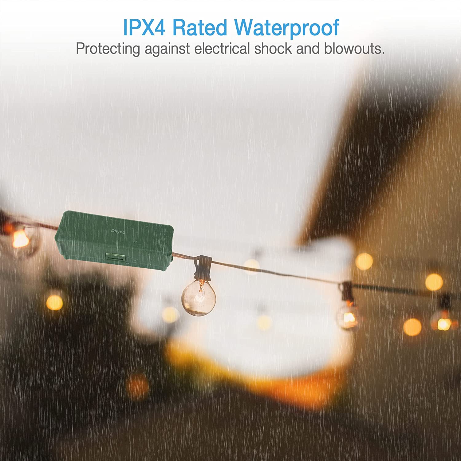 Diivoo 3 Pack Weatherproof Electrical Connection Box to Protect Outdoo