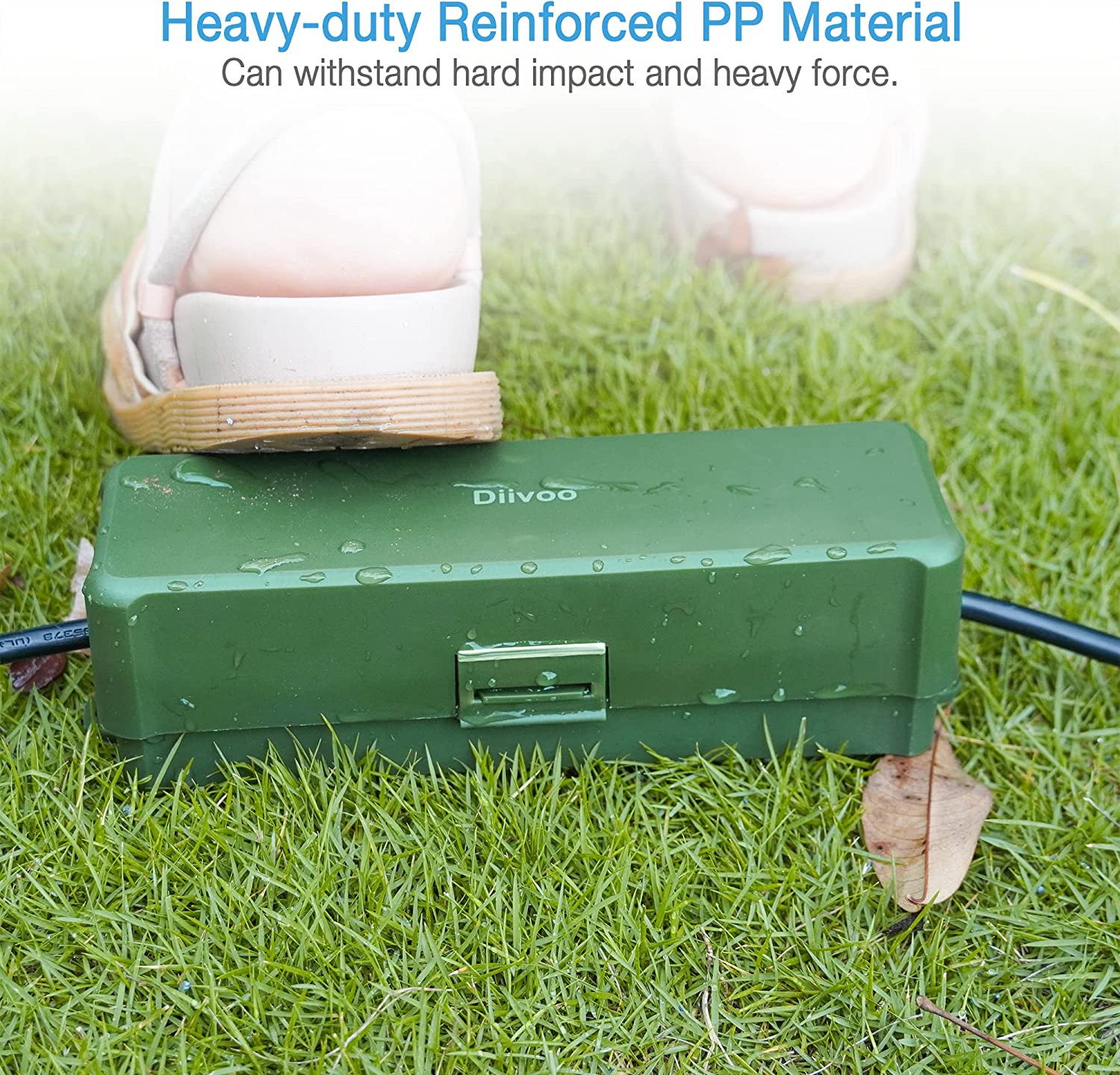 Diivoo 3 Pack Weatherproof Electrical Connection Box to Protect Outdoo