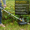 Cordless String Trimmer, Diivoo 40V Battery Powered 2-in-1 Electric Lawn Trimmer & Wheeled Edger