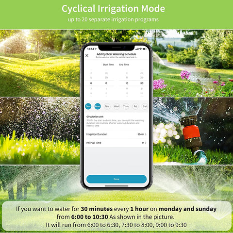 WiFi Sprinkler Timer 2 Zone, Diivoo Smart Water Timer for Garden Hose