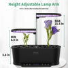 Height Adjustable Lamp Arm: 6.9-21.5 inches (Not including the water tank)